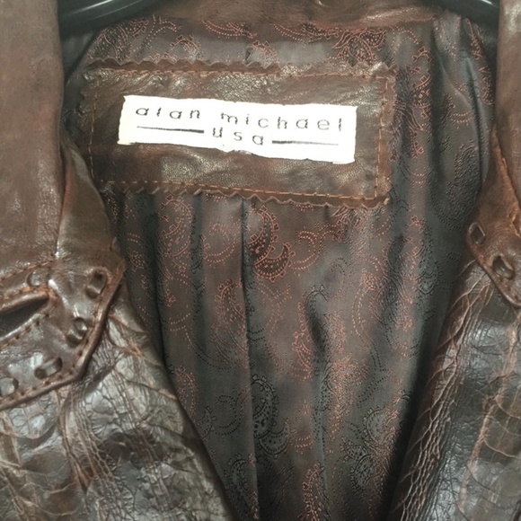 Alan Michael custom made leather coat - Picture 9 of 10